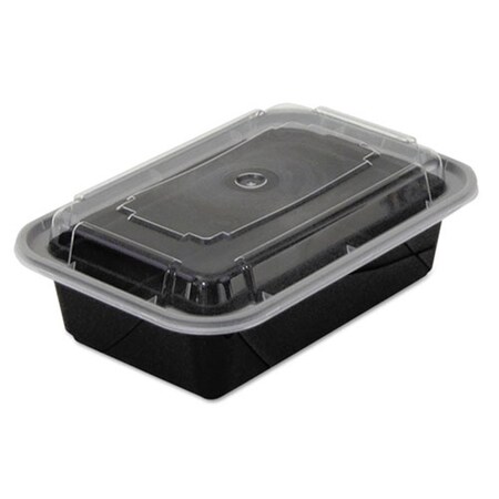 Pct Pct NC838B 5 x 7.25 x 2 in. Versatile Container - Black & Clear; 24 oz. NC838B